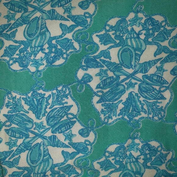 LILLY PULITZER BLUE AND WHITE SEASHELL SUNDRESS SIZE MEDIUM - Picture 8 of 10